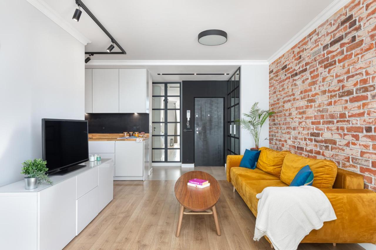 Stylowy Apartament Z Pieknym Widokiem Na Miasto Varsóvia Exterior foto